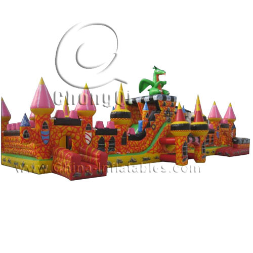 adult bouncy castle dragon